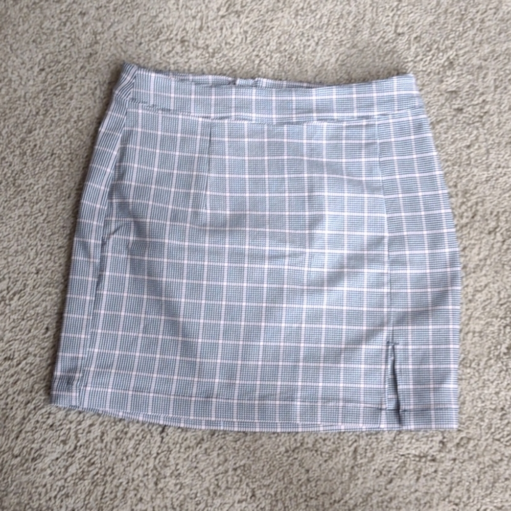plaid mini skirt